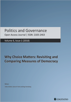 Abbildung: Lauth, Hans-Joachim und Oliver Schlenkrich. 2018. Making Trade-Offs Visible: Theoretical and Methodological Considerations about the Relationship between Dimensions and Institutions of Democracy and Empirical Findings. Politics and Governance 6 (1): 78–91.